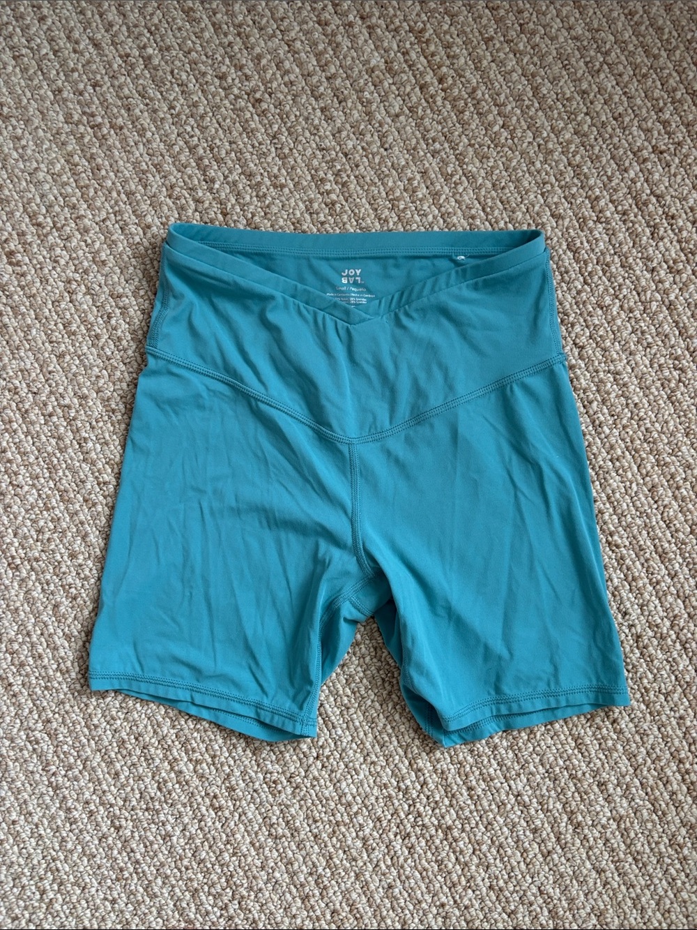 JoyLab Teal Mid-Rise Bike Shorts